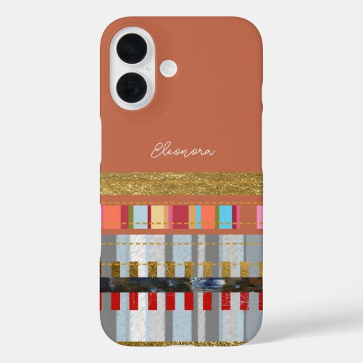 Coole Farbstreifen Case-Mate iPhone Hülle (Rückseite)