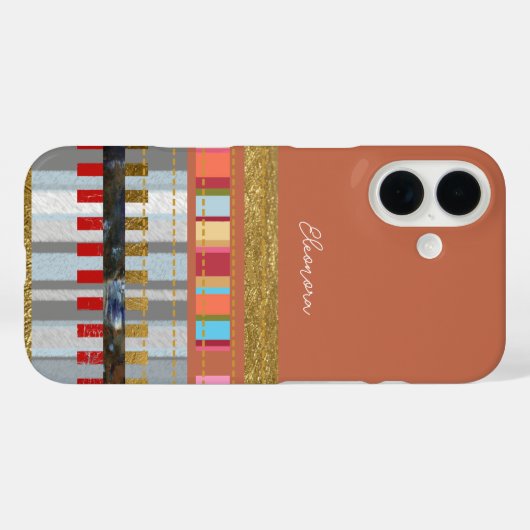 Coole Farbstreifen Case-Mate iPhone Hülle (Rückseite (Horizontal))