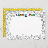 Coole Farbtafel - Dankeschön Karte (Vorne/Hinten)