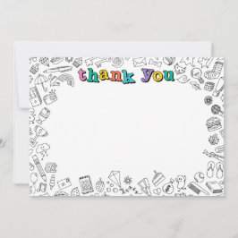 Coole Farbtafel - Dankeschön Karte