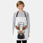 Coole Farm Tierfreude Art Niedlicher Koch Kuh Schürze (Getragen)