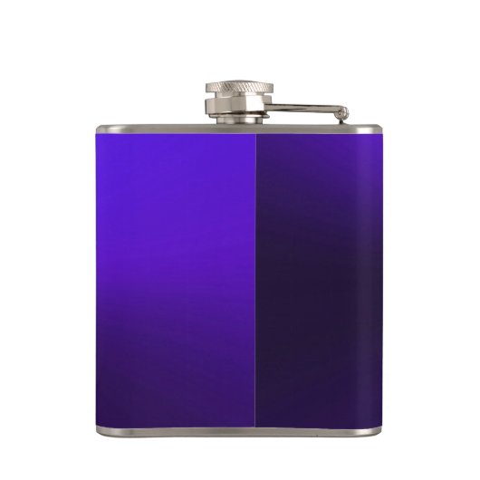 Coole Felsen-Gitarre auf lila Metallmusik-Flasche Flachmann (Rückseite)