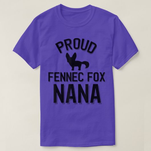 Coole Fennec Fo Grandparent Proud Fennec Fo Nana T-Shirt (Design vorne)