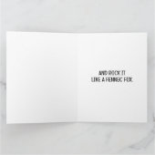 Coole Fennec Fox Rocks Akustische Gitarre in der W Karte (Innenseite)