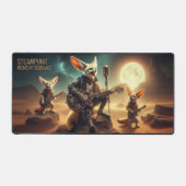 Coole Fennec Foxes Rock Acoustic Guitars in der Wü Schreibtischunterlage (Vorderseite)