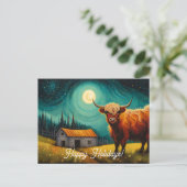 Coole Ferienhäuser für Kühe Postkarte (Stehend Vorderseite)