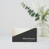 Coole fett geometrische Gold Black Visitenkarte (Stehend Vorderseite)