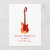 Coole Feuergitarre Frohe Weihnachten (Vorderseite)