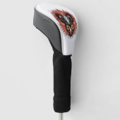 Coole Feuerränder Zodiac Astology Design Golf Headcover (angewinkelt)