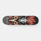 Coole Feuerränder Zodiac Astology Design Skateboard (Horizontal)