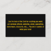 Coole ffl Händlerkarte Visitenkarte (Rückseite)