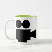 Coole Film-Kamera; Videofilm Zweifarbige Tasse (Links)