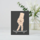 Coole Fingerboard-Hobby-Skateboarding Postkarte (Stehend Vorderseite)