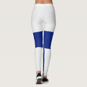 Coole finnische Flagge Leggings (Rückseite)