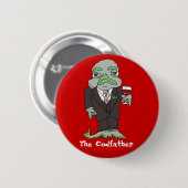 Coole Fisch-Geschenk-kundenspezifisches Button (Vorne & Hinten)