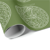 Coole Fischerei Art der Fliegenfischerei Geschenkpapier (Rolleneckpunkt)