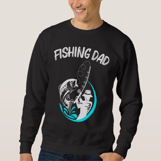 Coole Fischerei Art für Männer Vater Fischfang Hoo Sweatshirt (Vorderseite)