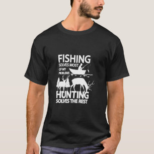 Coole Fischerei und Jagd im Freien Männer Frauen T-Shirt