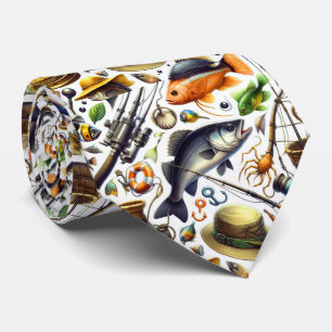 Coole Fischliebhaber Krawatte