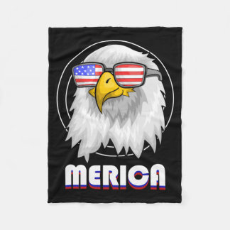Coole Flag Sungles 4. Juli Amerika Weißkopfseeadle Fleecedecke