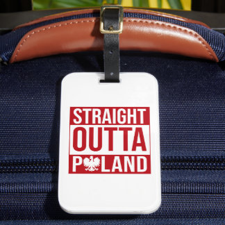 Coole Flagge außerhalb Polens Gepäckanhänger