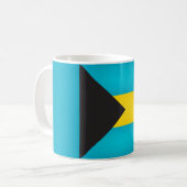 Coole Flagge Bahamas Kaffeetasse (Vorderseite Links)