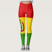 Coole Flagge Boliviens Leggings (Vorderseite)