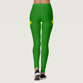 Coole Flagge Brasiliens Leggings (Rückseite)