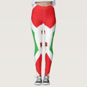 Coole Flagge Burundis Leggings (Vorderseite)