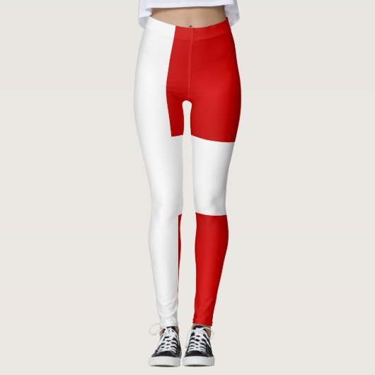 Coole Flagge Dänemarks Leggings (Vorderseite)
