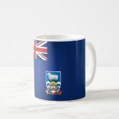 Coole Flagge der Falklandinseln Kaffeetasse (VorderseiteRechts)