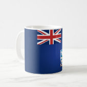 Coole Flagge der Falklandinseln Kaffeetasse (Vorderseite Links)