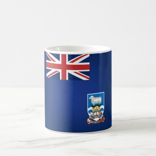 Coole Flagge der Falklandinseln Kaffeetasse (Mittel)