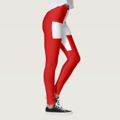 Coole Flagge der Schweiz Leggings (Rechts)