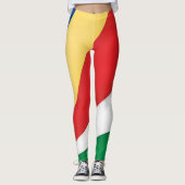 Coole Flagge der Seychellen Leggings (Vorderseite)