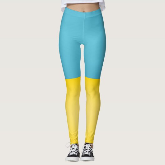 Coole Flagge der Ukraine Leggings (Vorderseite)