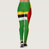 Coole Flagge Dominicas Leggings (Rückseite)