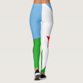 Coole Flagge Dschibutis Leggings (Rückseite)