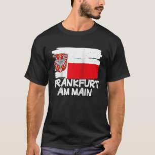 Coole Flagge Frankfurt am Main Raglan Baseball T-Shirt