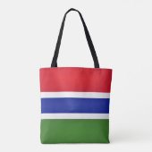 Coole Flagge Gambias Tasche (Rückseite)