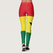 Coole Flagge Ghanas Leggings (Rückseite)