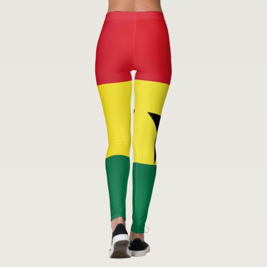 Coole Flagge Ghanas Leggings (Rückseite)