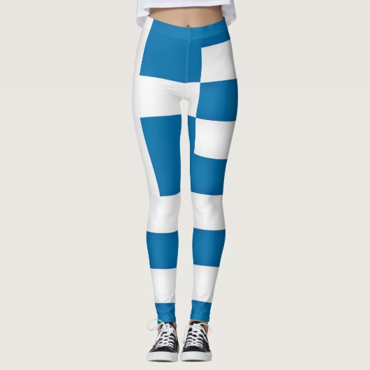 Coole Flagge Griechenlands Leggings (Vorderseite)