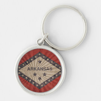 Coole Flagge Grunge Arkansas Schlüsselanhänger