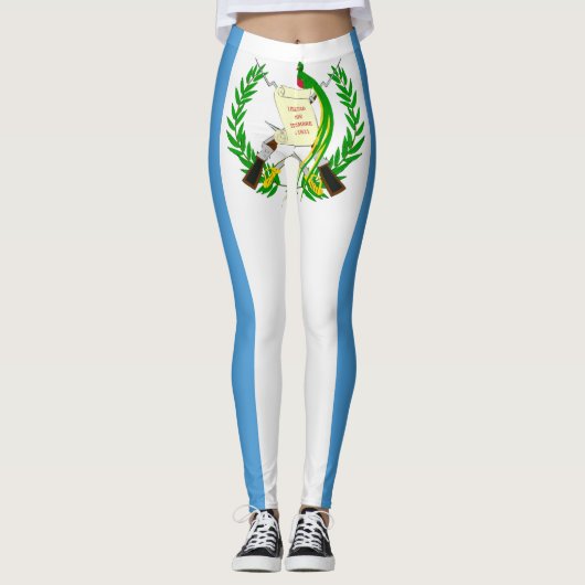 Coole Flagge Guatemalas Leggings (Vorderseite)