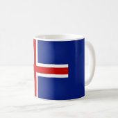 Coole Flagge Islands Kaffeetasse (VorderseiteRechts)