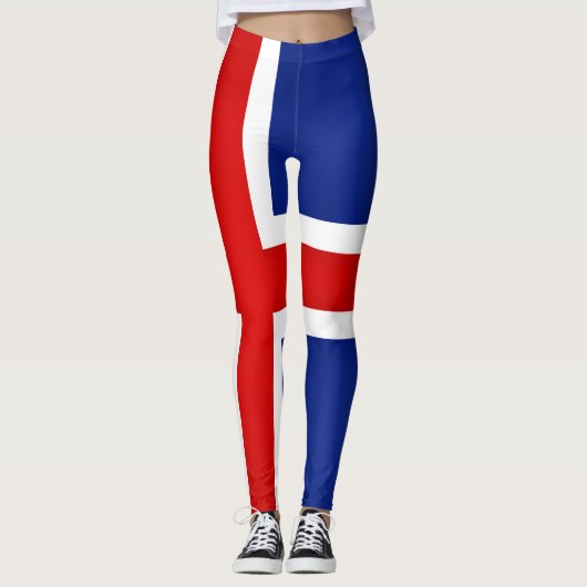 Coole Flagge Islands Leggings (Vorderseite)