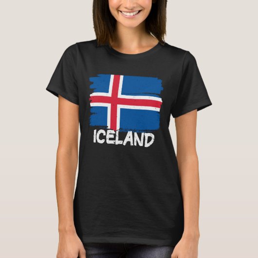 Coole Flagge Islands T-Shirt (Vorderseite)