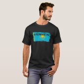 Coole Flagge Kasachstans T-Shirt (Vorne ganz)