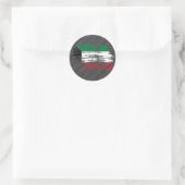 Coole Flagge Kuwaits Runder Aufkleber (Tasche)